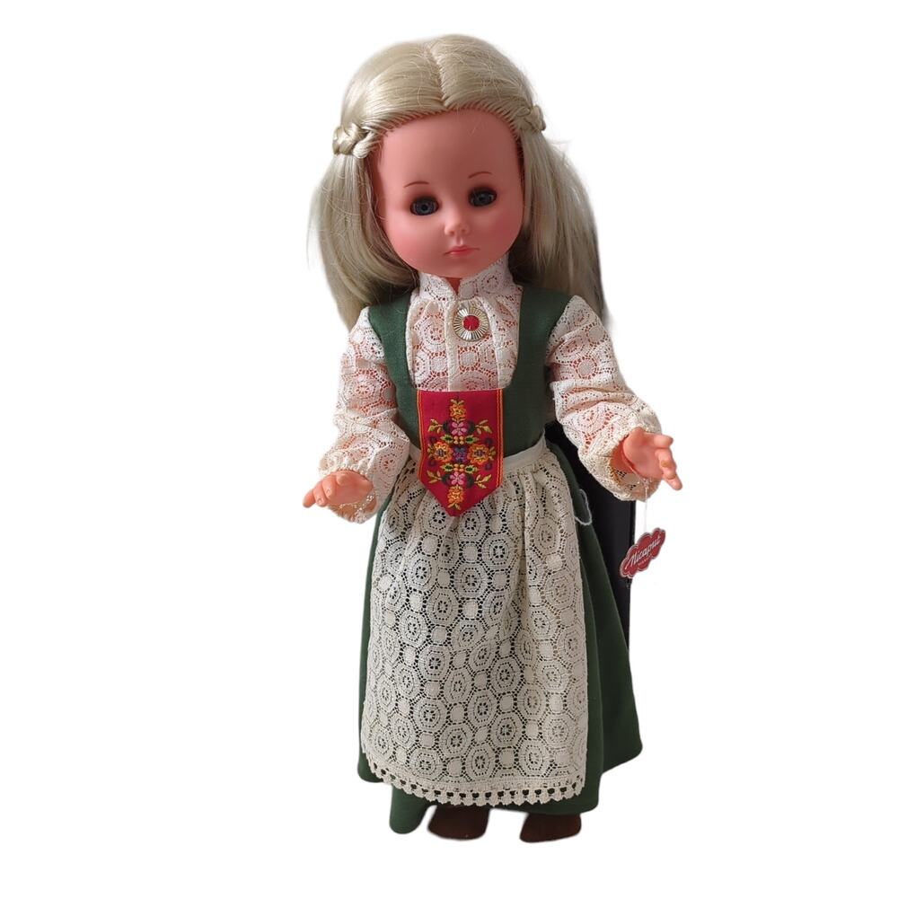 Vintage Norway Doll Folklore Nordic Dutch German Fair Isle Nicaput Wernicke 60s?